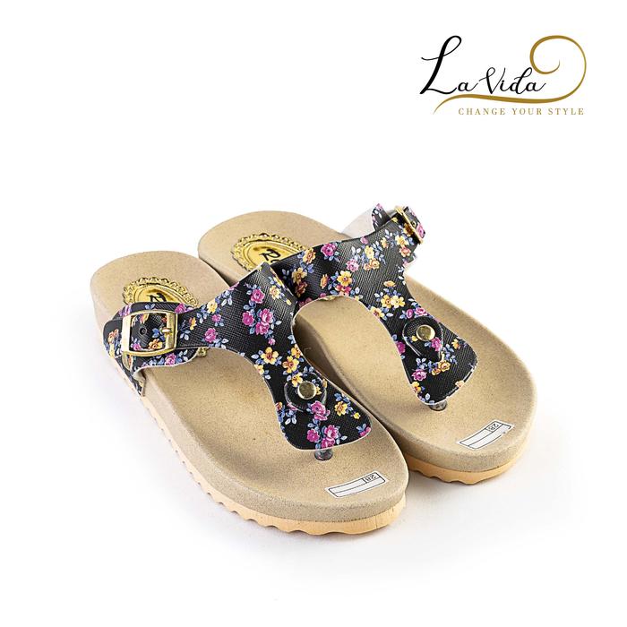 LVD Sandal Flat Anak Perempuan Art KKL 01B ( Size 26- 35 ) Kaki Fashion Sepatu