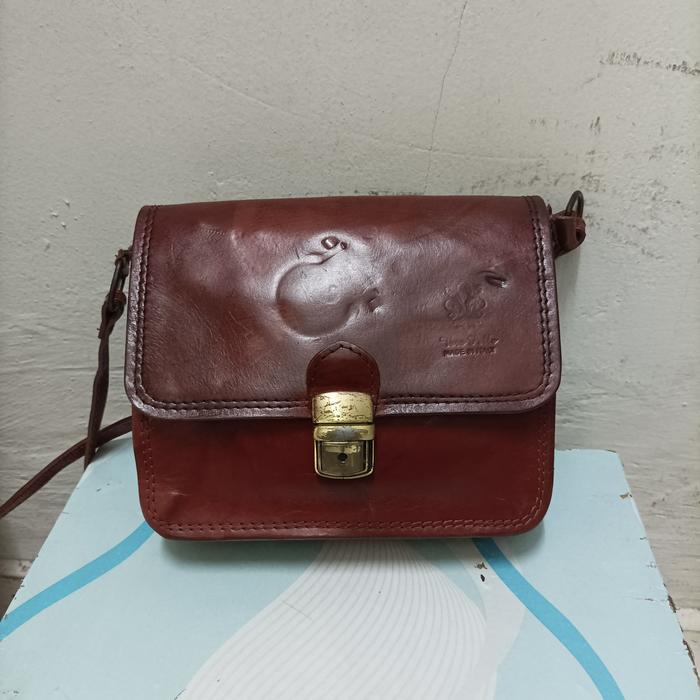 vera pelle slingbag kulit asli