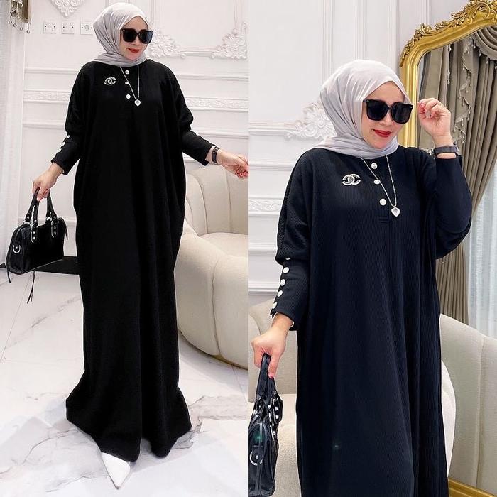 Arabian Kaftan Knit Dewasa Terbaru Elegan Gamis Remaja dewasa kekinian