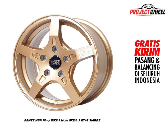 VELG HSR WHEEL PENTE HSR R15 BRONZE ERTIGA INNOVA TERIOS