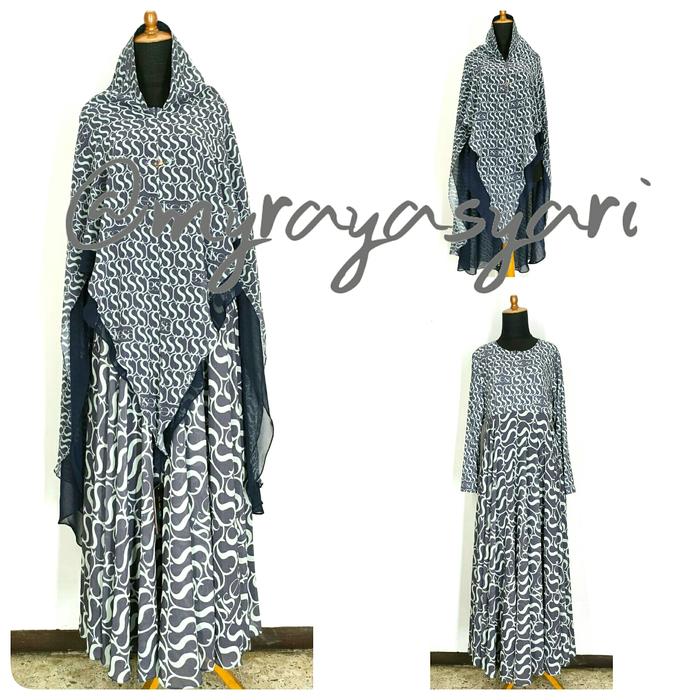 Dress sisesa saidah navy blue