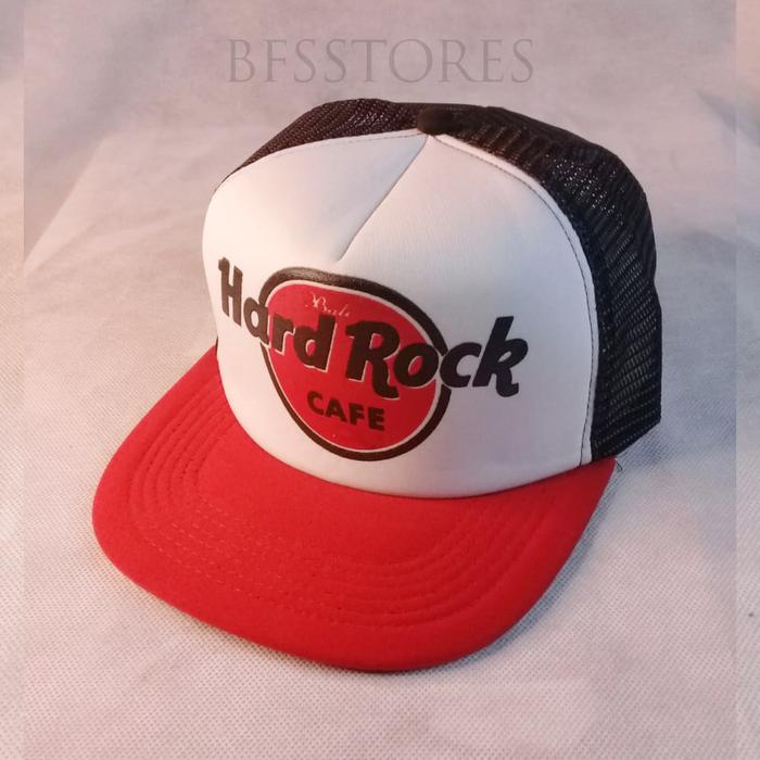 topi snapback Dewasabahan spon jaring original distro style Elegan kombinasi warna Hitam Merah Putih