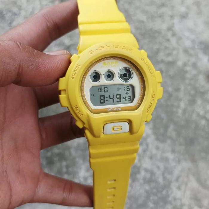 Gshock DW6900, BAPE limitit 1000 pcs 0760/1000 second mulus jam saj