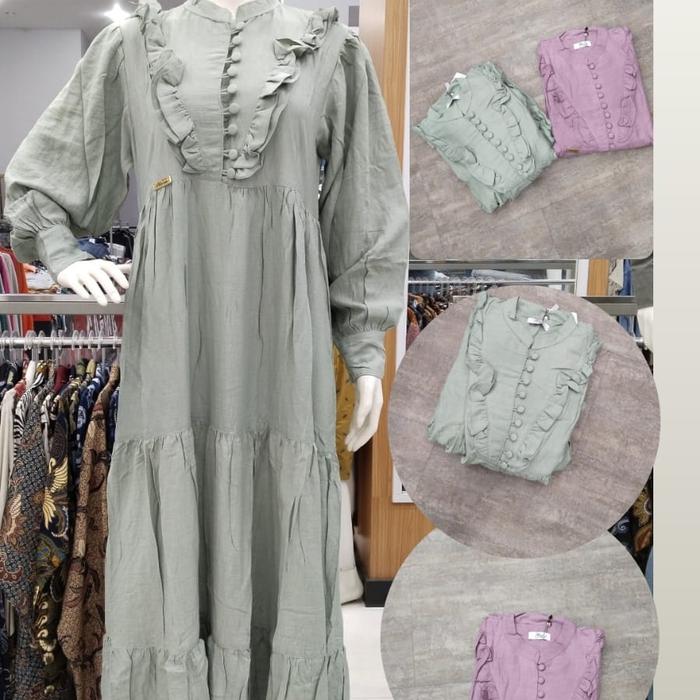 pakaian muslim wanita/baju gamis Frilla/gamis Rilaroz