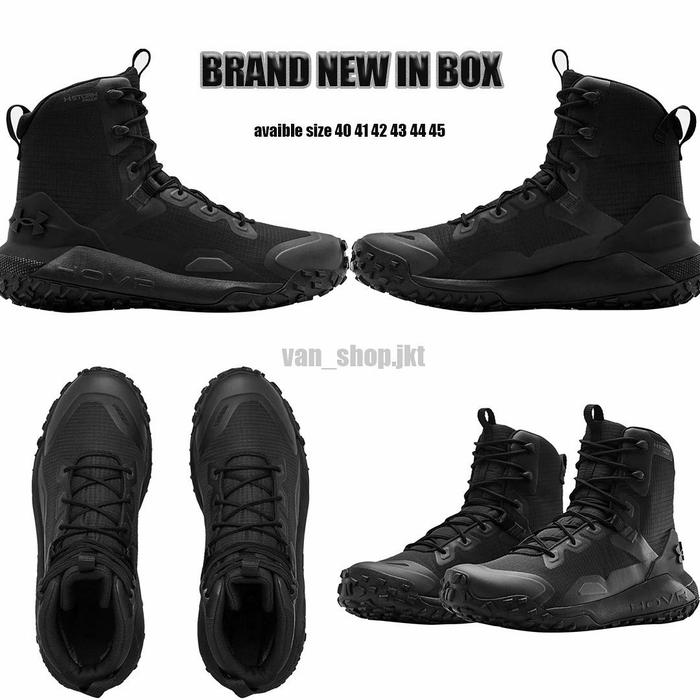 sepatu boots pria dawn hovr Hitam