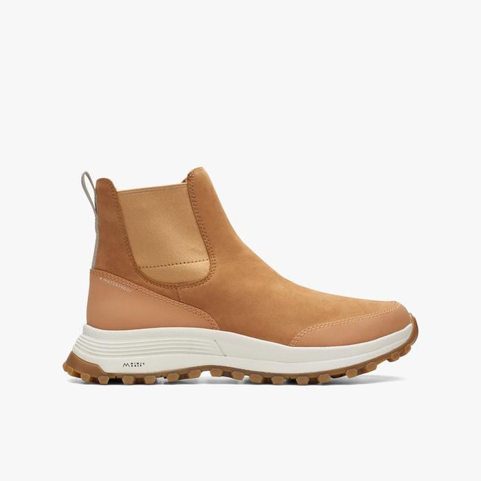 Clarks ATLTrekUpWP Original Sepatu Boots Wanita Nubuck - Light Tan