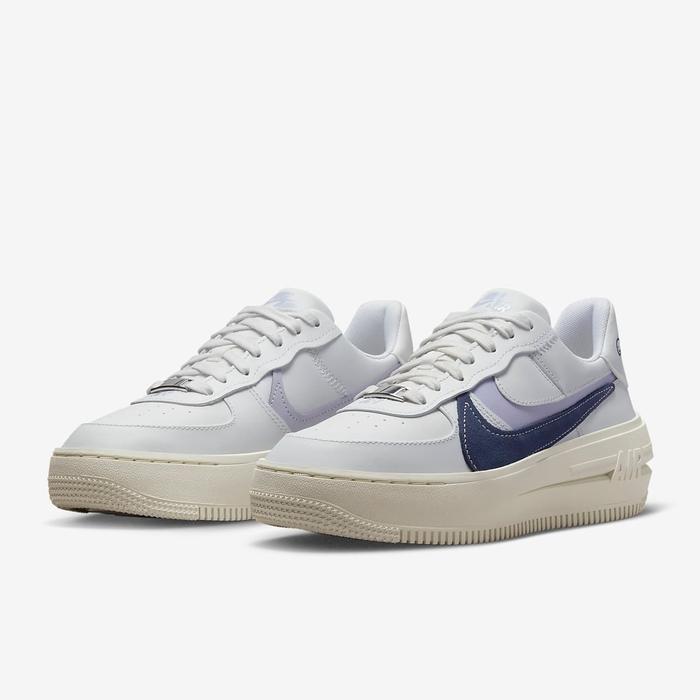 Nike Womens AF1 PLT.AF.ORM "Smiley/Summit White/Navy" Original BNIB