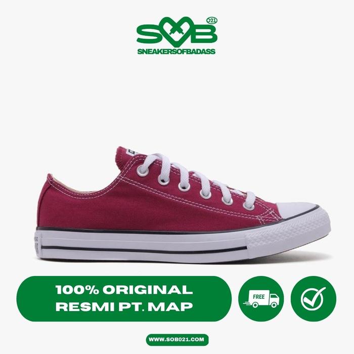 Sepatu Sneakers Converse Chuck Taylor All Star Ox Maroon - M9691C
