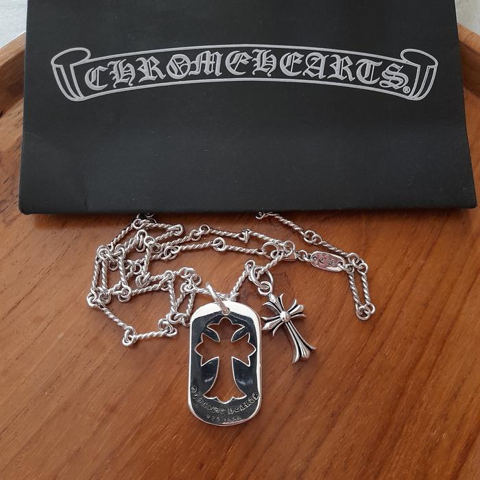 Chrome Hearts Kalung Silver 925 asli