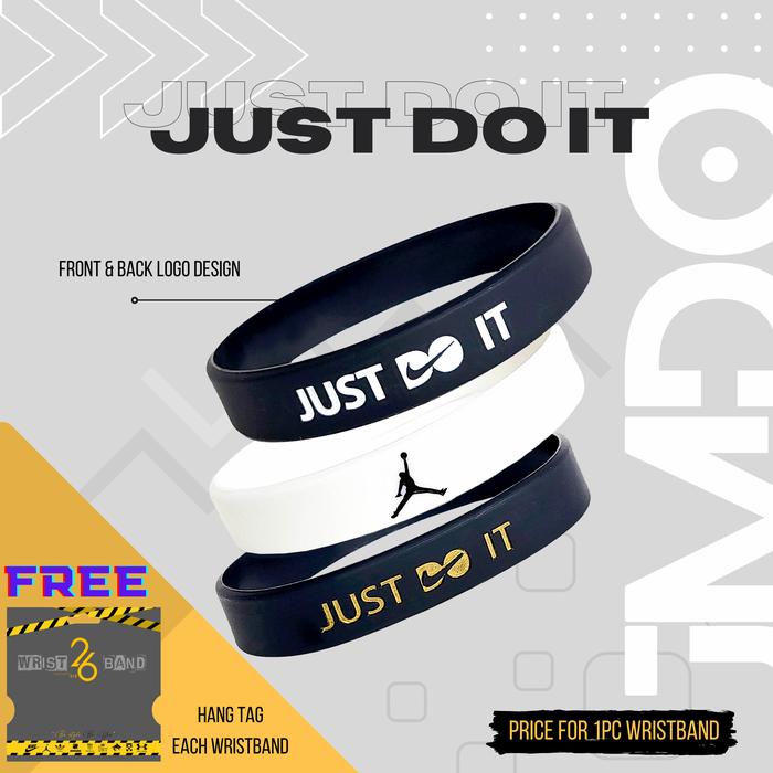 BRACELET TANGAN PRIA - GELANG KARET NIKE JORDAN SPORT ORIGINAL