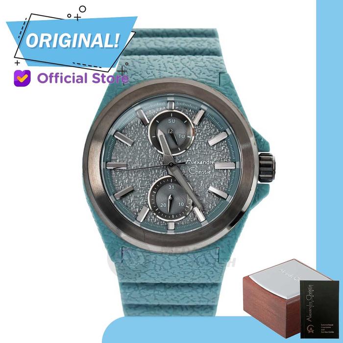 Jam Tangan Pria Alexandre Christie 6585AC AC6585 AC 6585 AC 6585 MFRIGBU Original Garansi Resmi