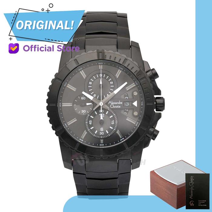 Jam Tangan Pria Analog Alexandre Christie 6455MC AC6455 AC 6455 MC 6455 MCBIPBA Original Garansi Res