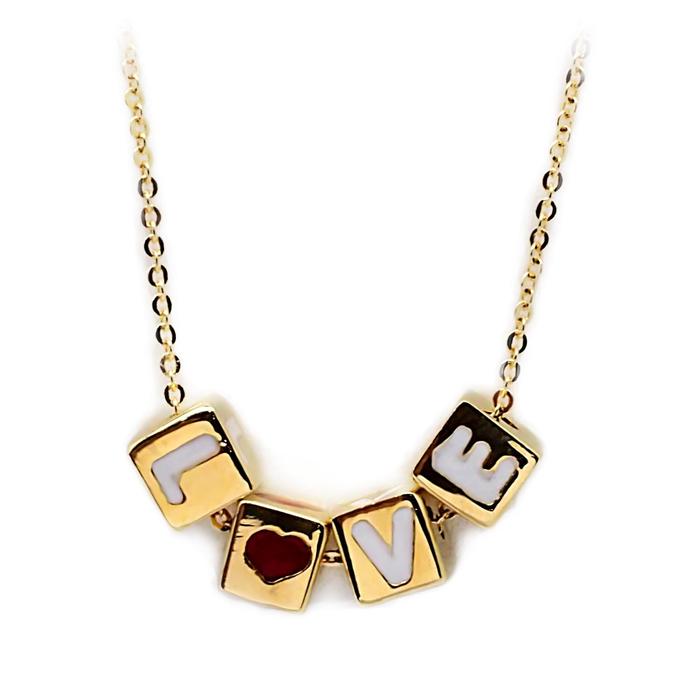 Kalung Emas Love 18K