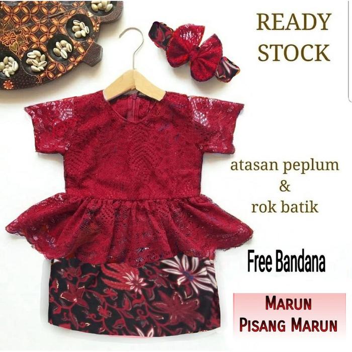 kebaya anak perempuan 0-6thn/kebaya wisuda anak TK/baju Kartini modern