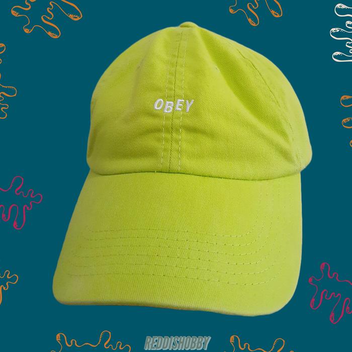 Topi Obey Baseball Cap Neon Original