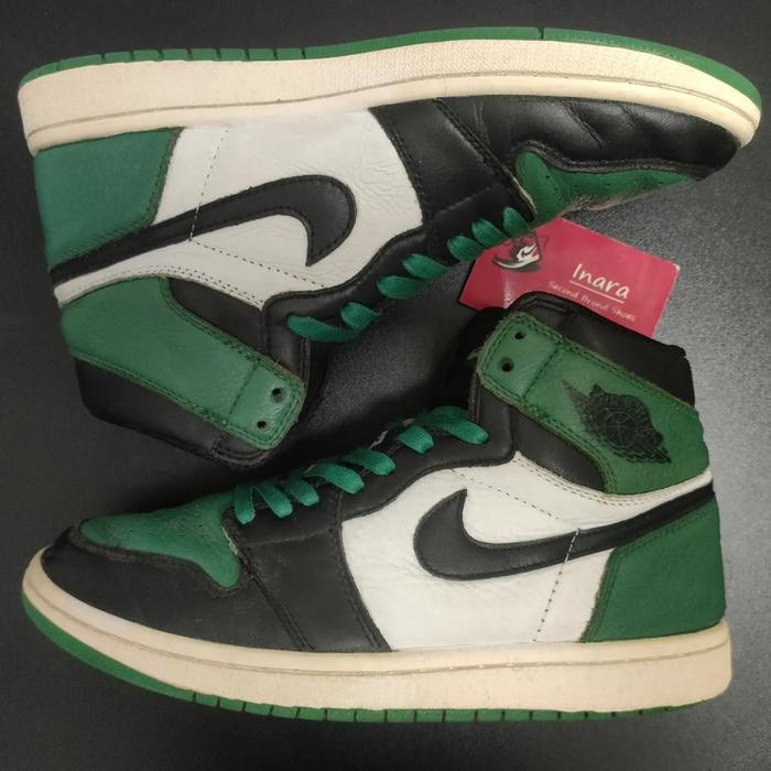 Sepatu Bekas AJ1 High Green Pine- Size 43