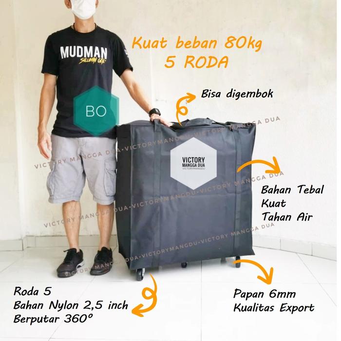 TAS TERPAL JUMBO 75X75X30 SUPER KUAT ANTI AIR TRIPLEK MERANTI 6MM