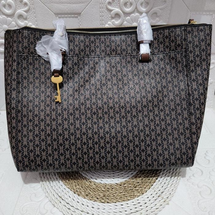 Fossil Rachel Tote Bag Brown Black