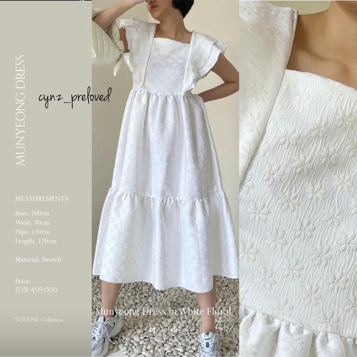 preloved dress shop etni munyeong dress in white
