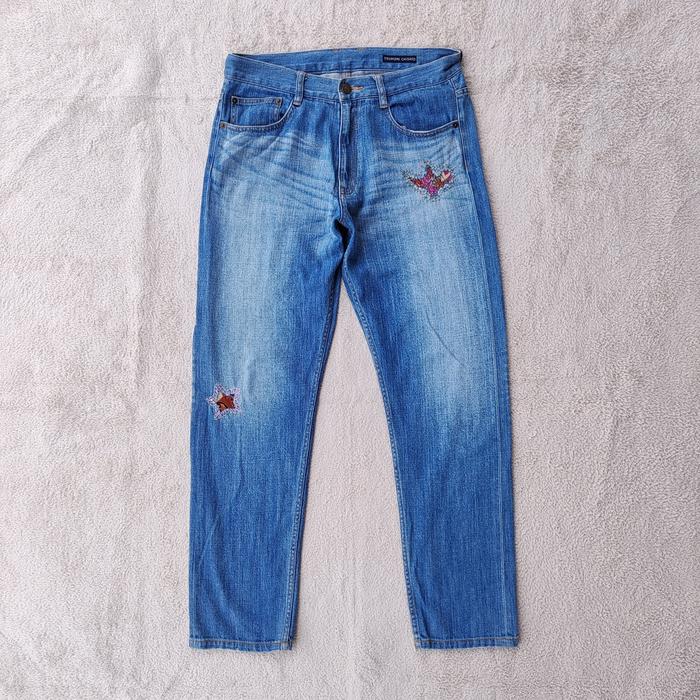 Tsumori Chisato Blue Patch Jeans Honeycomb Second Not Issey Miyake