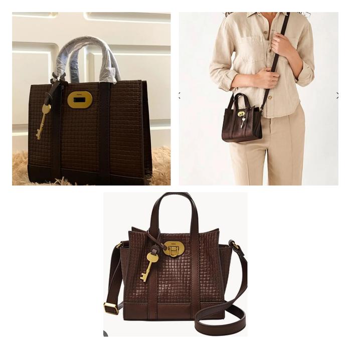 Fossil Carmen Mini Shopper Bag Espresso