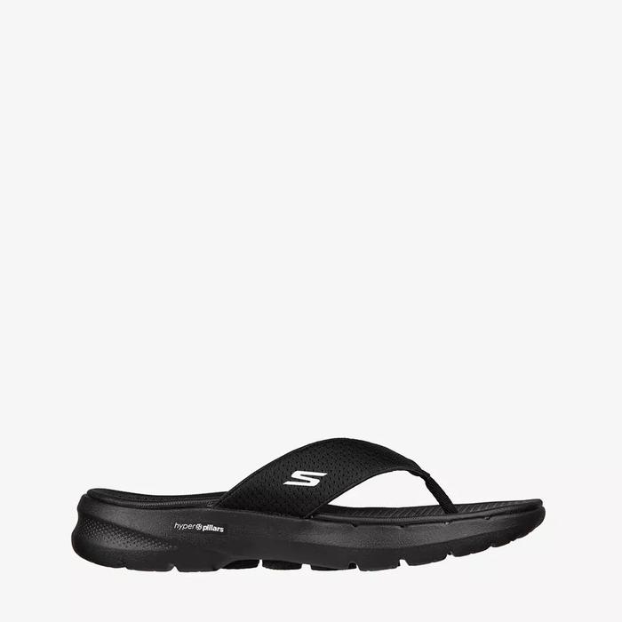 SKECHERS GO WALK 6 MEN'S SANDAL - BLACK