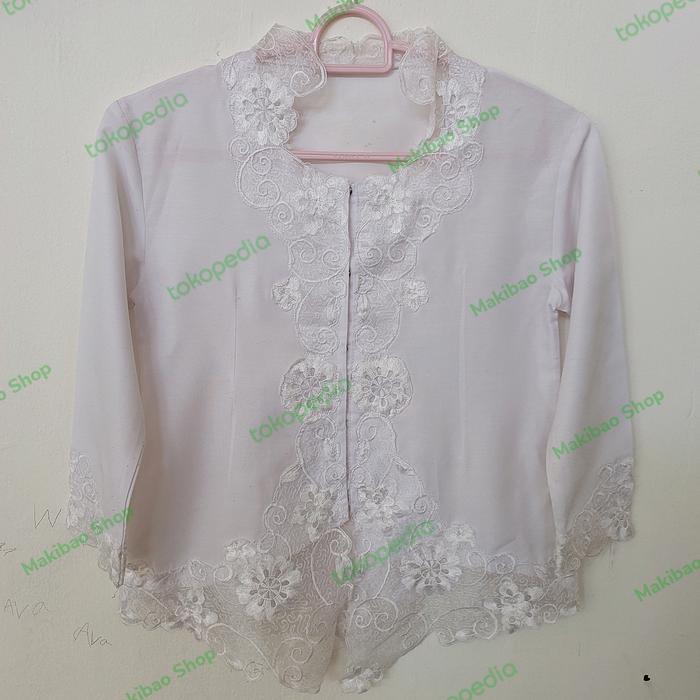 Kebaya Sunda anak perempuan - Putih
