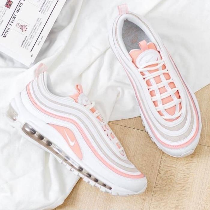 Sepatu Nike Airmax Golf 97 White Pink Sepatu Sneakers Wanita