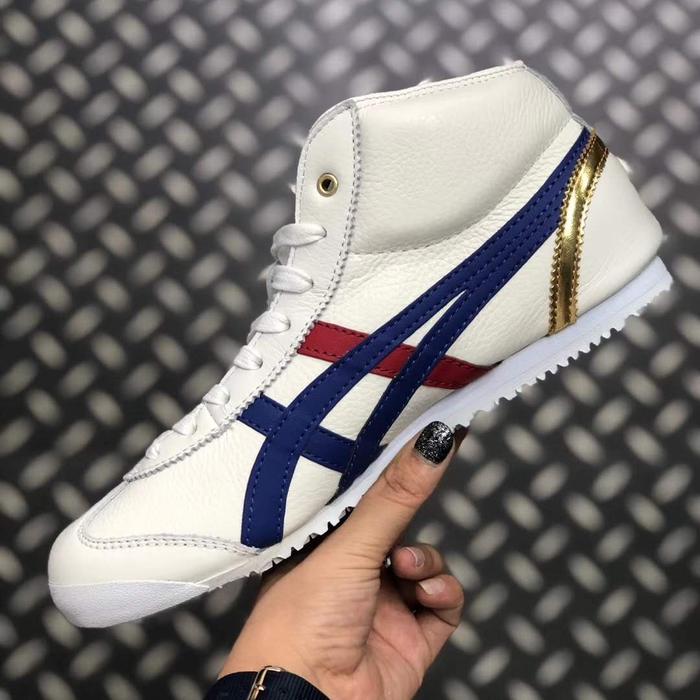 Sepatu Onitsuka Vietnam Mid Runner White France Gold ORIGINAL
