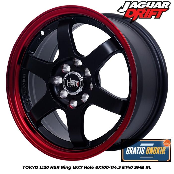 VELEG TE37 HSR TOKYO RING 15 LEBAR 7 RATA AVANZA BRIO SWIFT SIGRA JAZZ