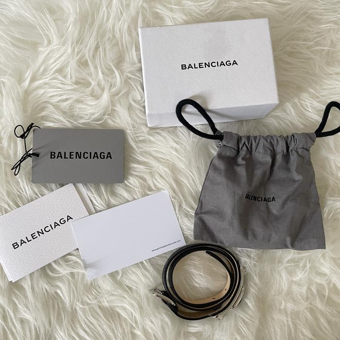 Authentic Balenciaga Balen Silver Metallic Edge Triple Tour Preloved