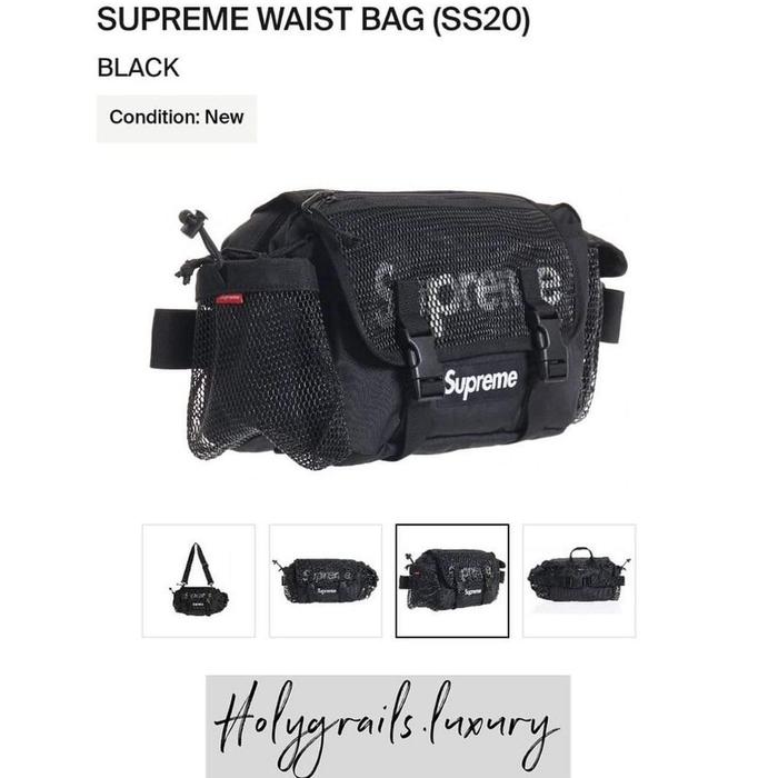 Supreme Waist Bag Bag SS20 Black 100% Original
