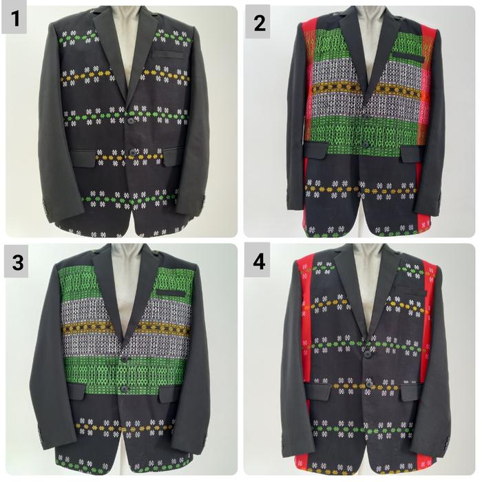jas ulos pucca/ jas ulos sumatera/ jas formal ulos kombinasi hitam