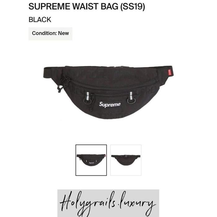 Supreme Waist Bag SS19 Black 100% Original