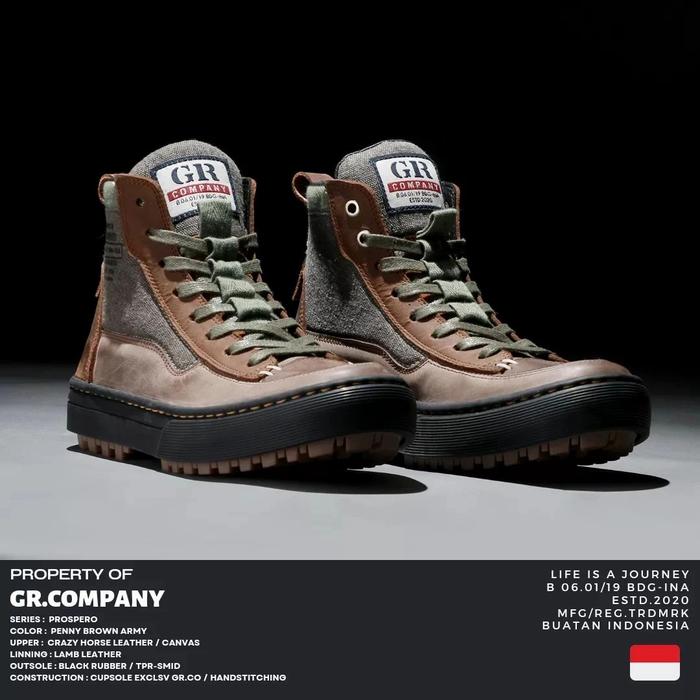GR.Company - Prospero - Sepatu Sneakers Kulit Pria