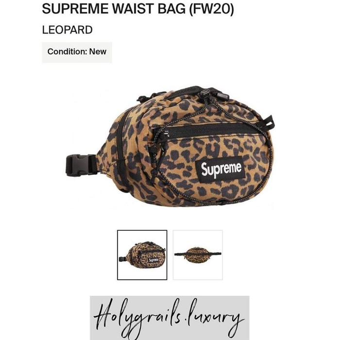 Supreme Waist Bag Bag FW20 Leopard 100% Original