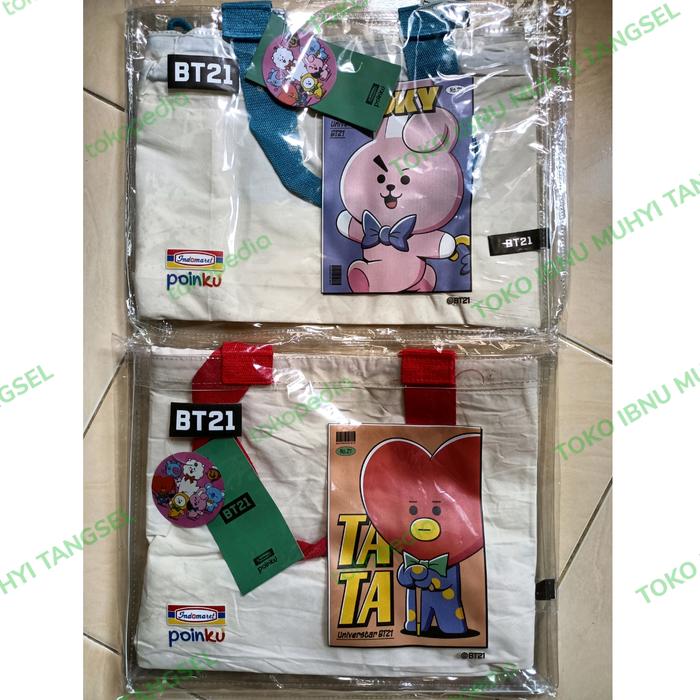 tas totebag bt21 x indomaret original