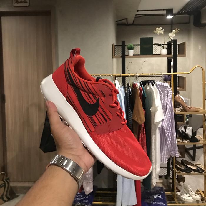 Nike Roshe Run Hyper Black Red - ORIGINAL 100%