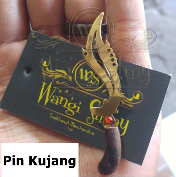 Pin kujang spesial Siliwangi Miniatur, Padjajaran, Sunda bahan kuninga