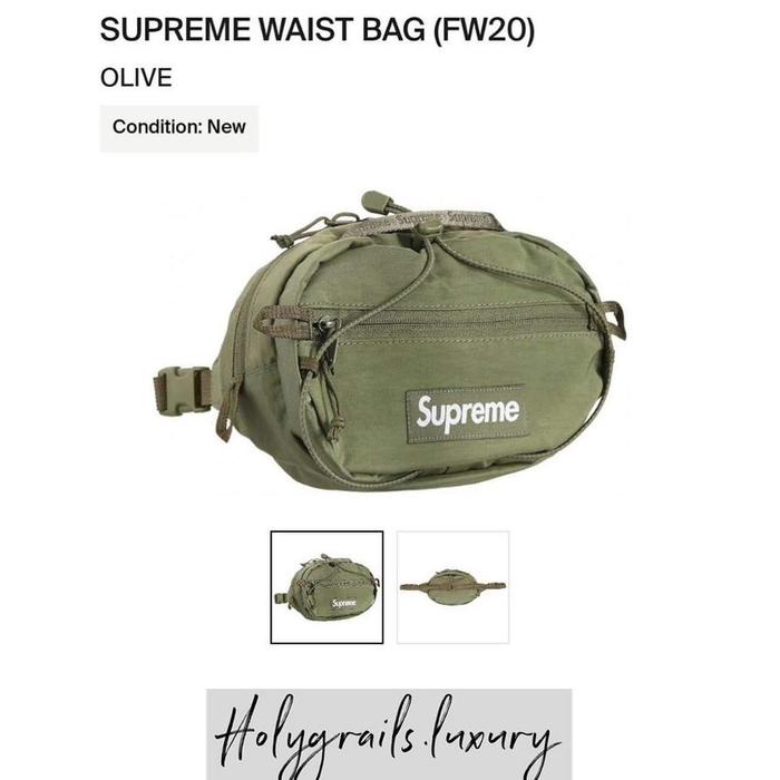 Supreme Waist Bag FW20 Olive 100% Original