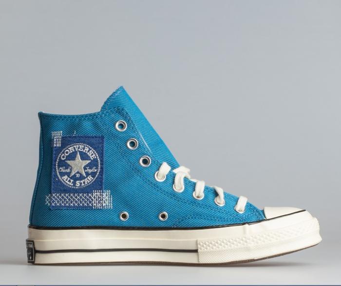 Converse Chuck 70 70s Desert Patchwork Embroidered Denim Twill Hi Blue
