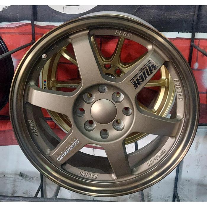 velg mobil te37 ring 16 /r16 pcd 4x100 warna bronze jazz yaris TE 37