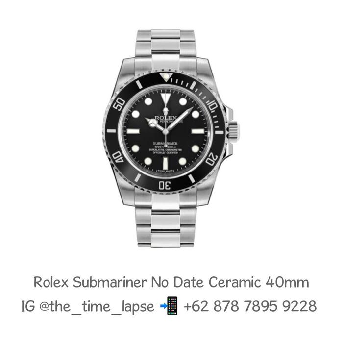 Rolex Submariner No Date Ceramic 40m