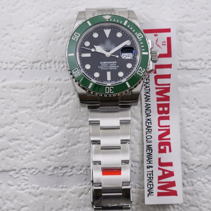 JAM TANGAN MEWAH SUBMARINER 126610 41mm STARBUCKS GREEN CERAMIC VSF