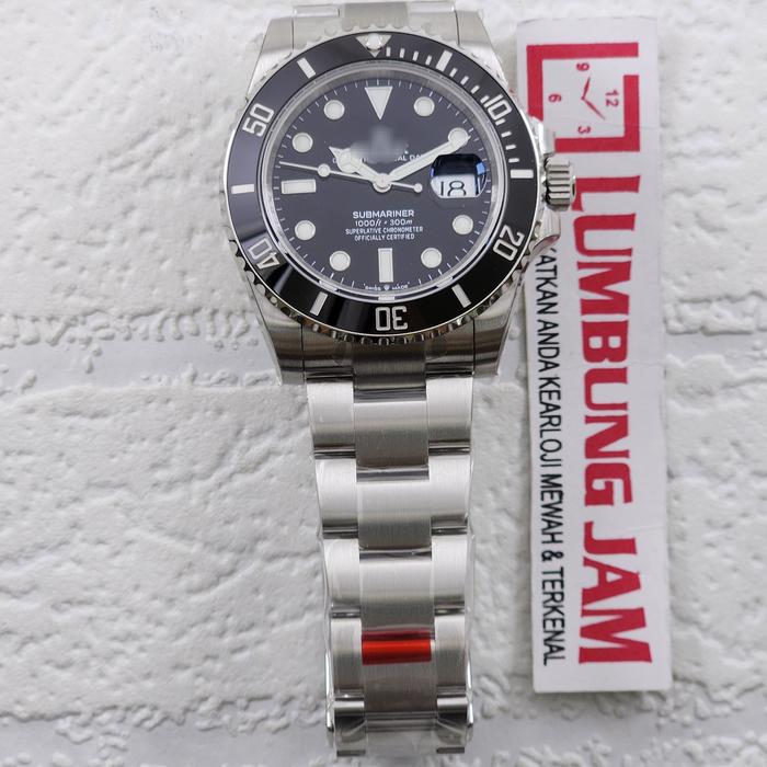 JAM TANGAN MEWAH SUBMARINER 126610 41mm BLACK CERAMIC VSF