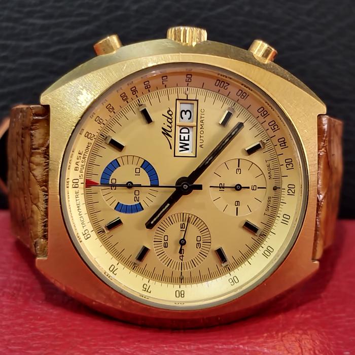 MIDO AUTOMATIC DAY-DATE CHRONOGRAPH VALJOUX 7750 Not Seiko Omega Rolex