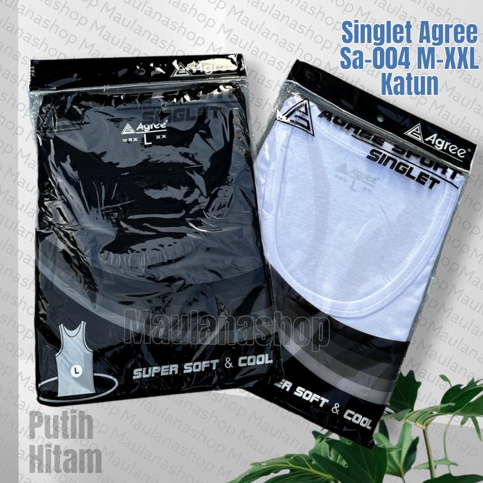 SINGLET PRIA DEWASA AGREE | Singlet pria agree | Tangtop agree Hitam
