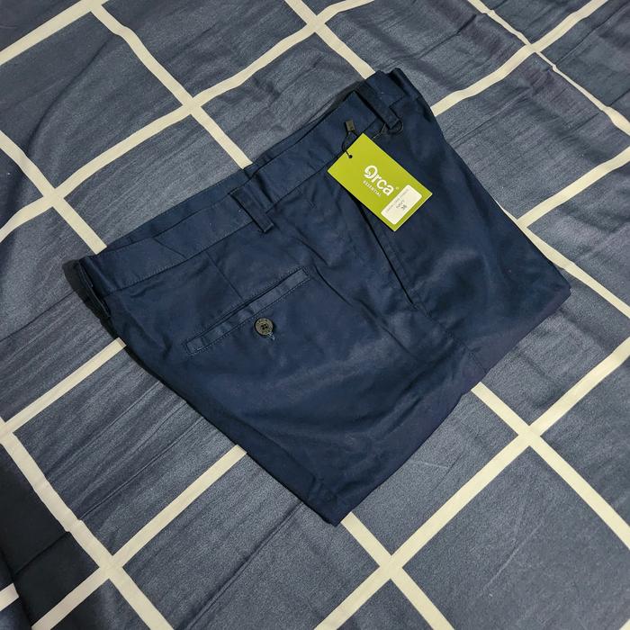 Chino Navy - 36 Merk ORCA - Union (Non Stretch) Salah Beli
