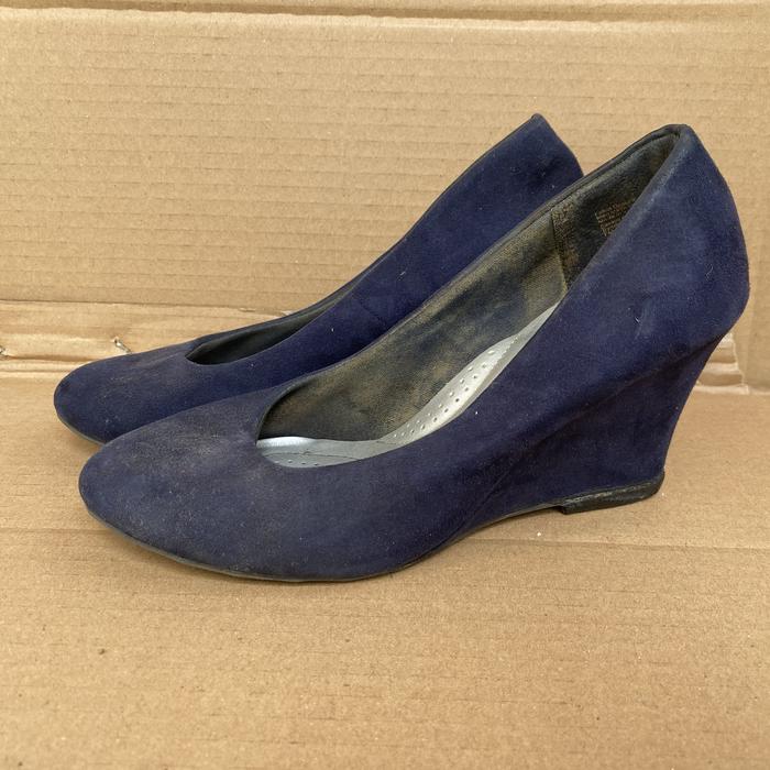 Sepatu Wanita Wedges Blue Navy Dexflex Comfort 6.5 inch
