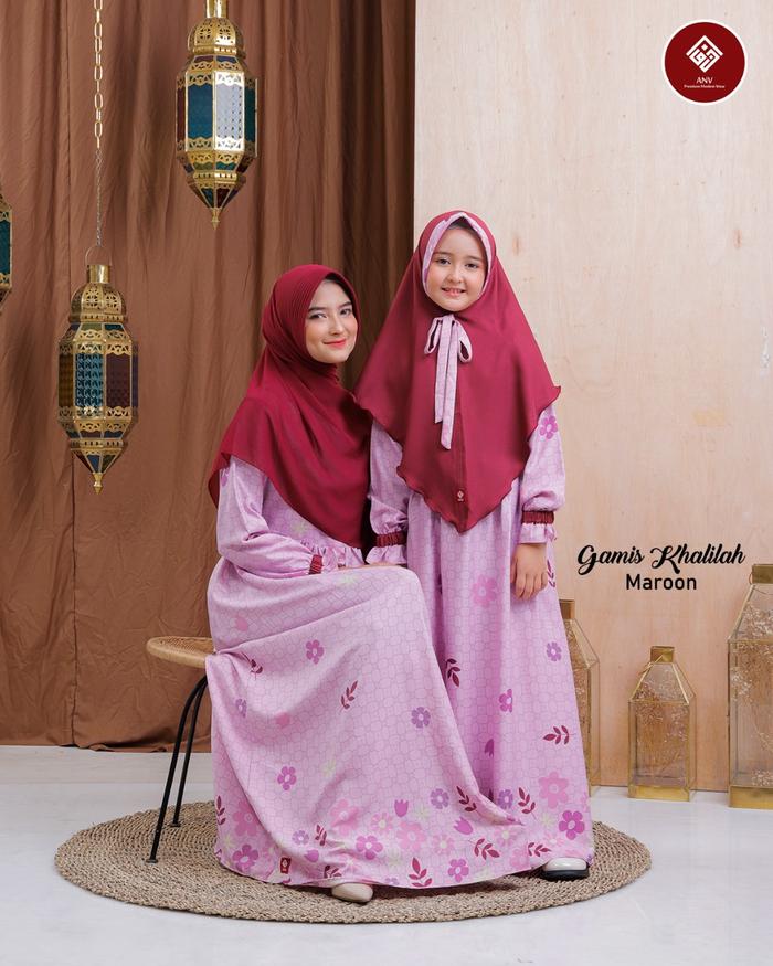 Gamis Anak Khalilah Teen Plus Hijab (usia 11-14 thn) by ANV